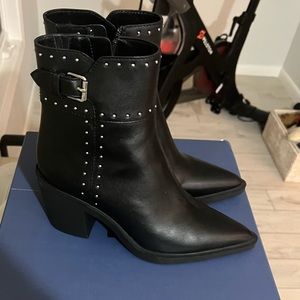 Paige western booties brand new with sliver studs. Worn once